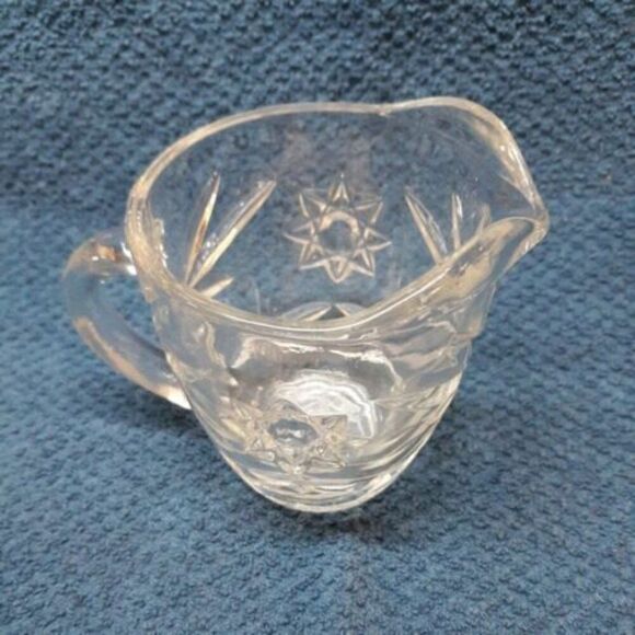 Anchor Hocking Early American Prescut Glass EAPC Clear Creamer - Picture 5 of 9